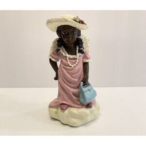 Sarafina Dress Up Angel Figurine Positive Image Signed Norman Hughes Vtg